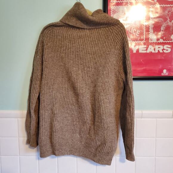 Ralph Lauren Denim & Supply Women's Brown Shetland Wool Turtleneck Sweater - Picture 6 of 9